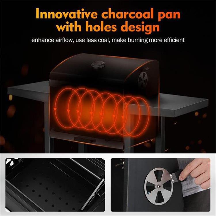 Outdoor charcoal grill